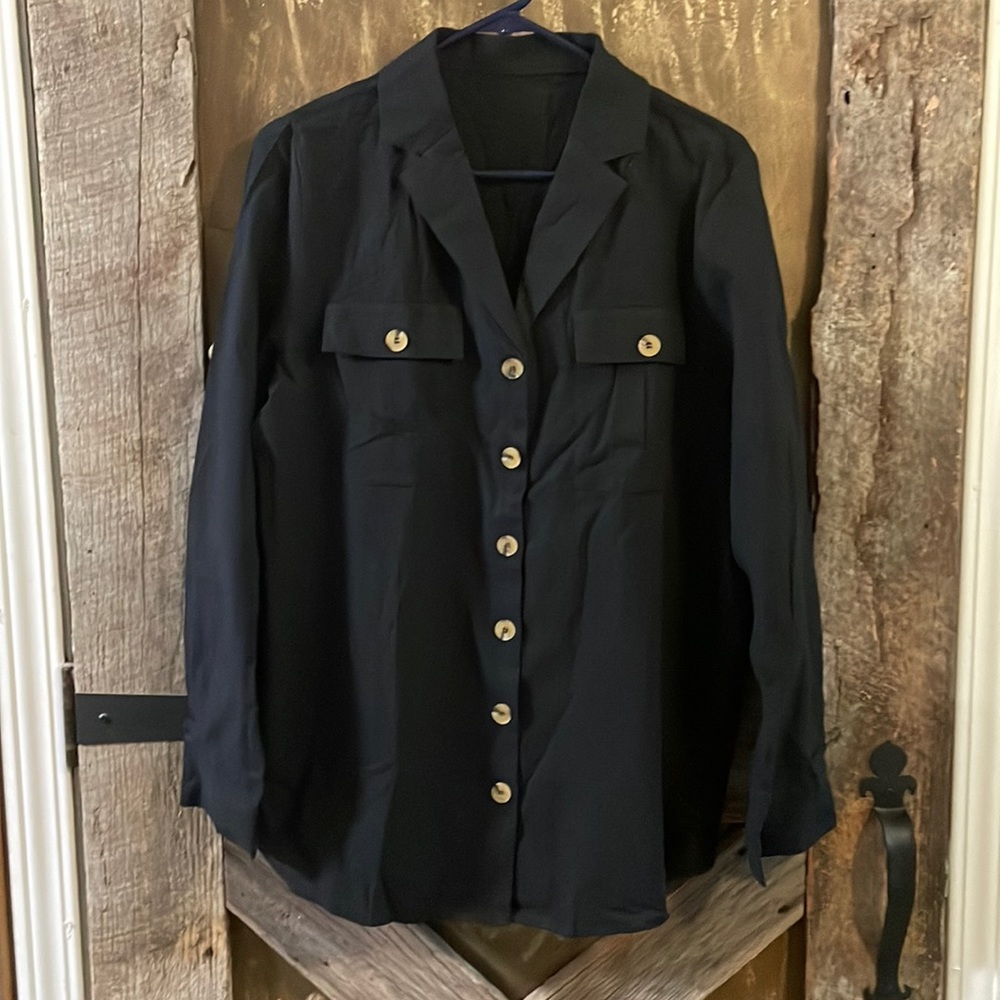 Black lightweight Jacket. Size Large